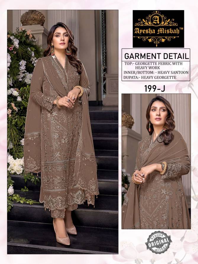 Ayesha Misbah 199 Pakistani Salwar Suit Catalog
